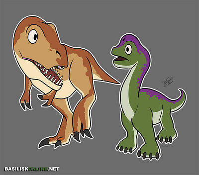 2019. Licensable. T-Rex and Brachiosaurus.