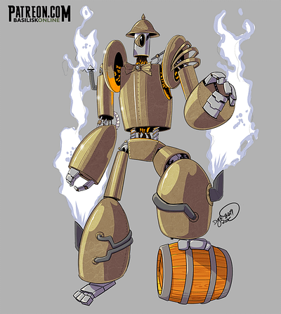 2019. Free to Use. Steampunk Robot.